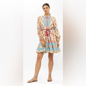 Oliphant Multicolor Floral Long Sleeve Dress